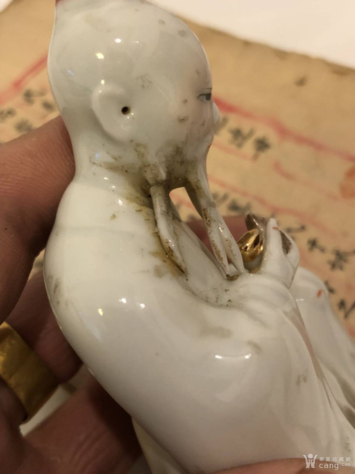 清代名家陈国治款瓷塑,包老晚清老瓷器