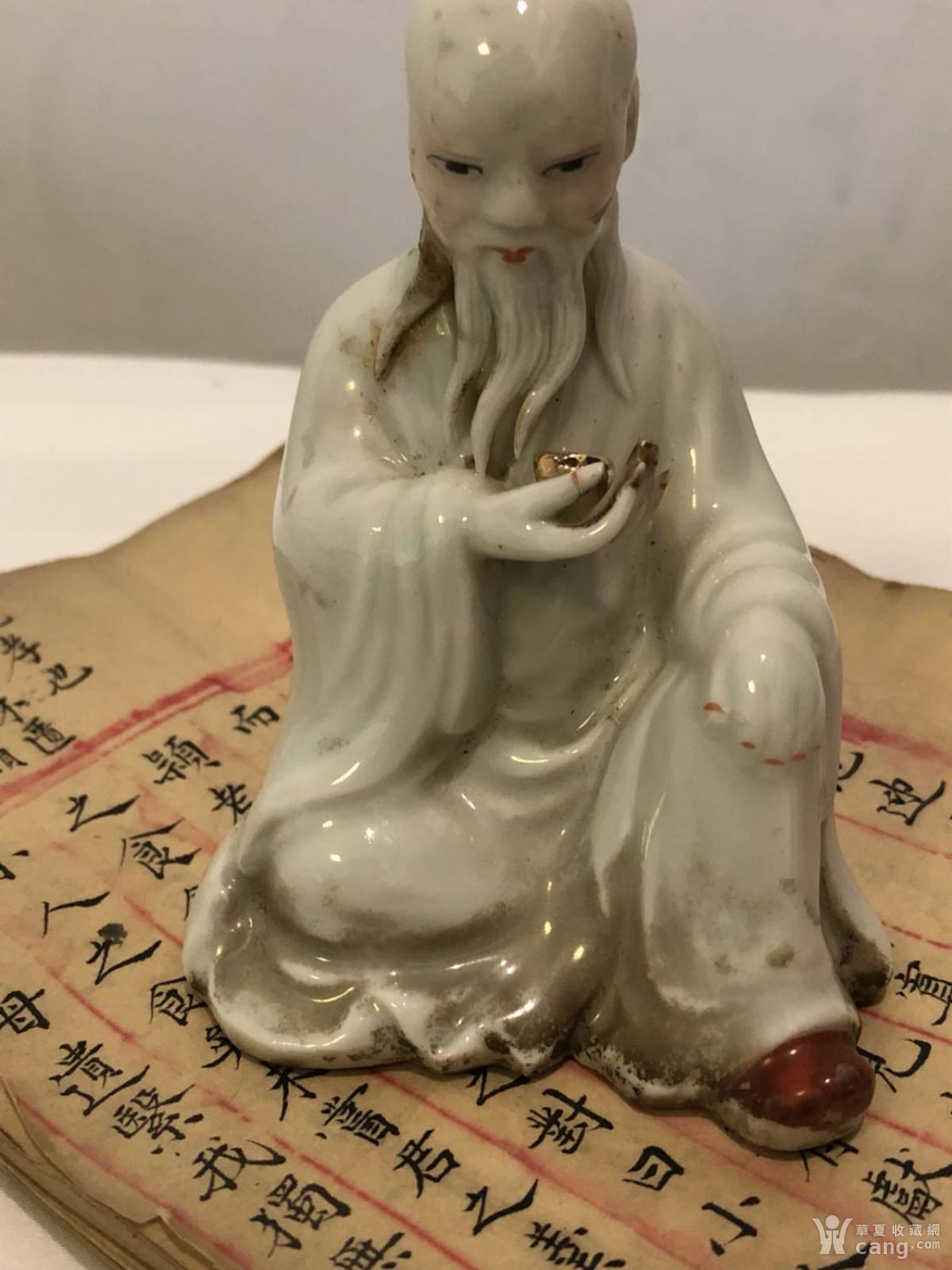 清代名家陈国治款瓷塑,包老晚清老瓷器