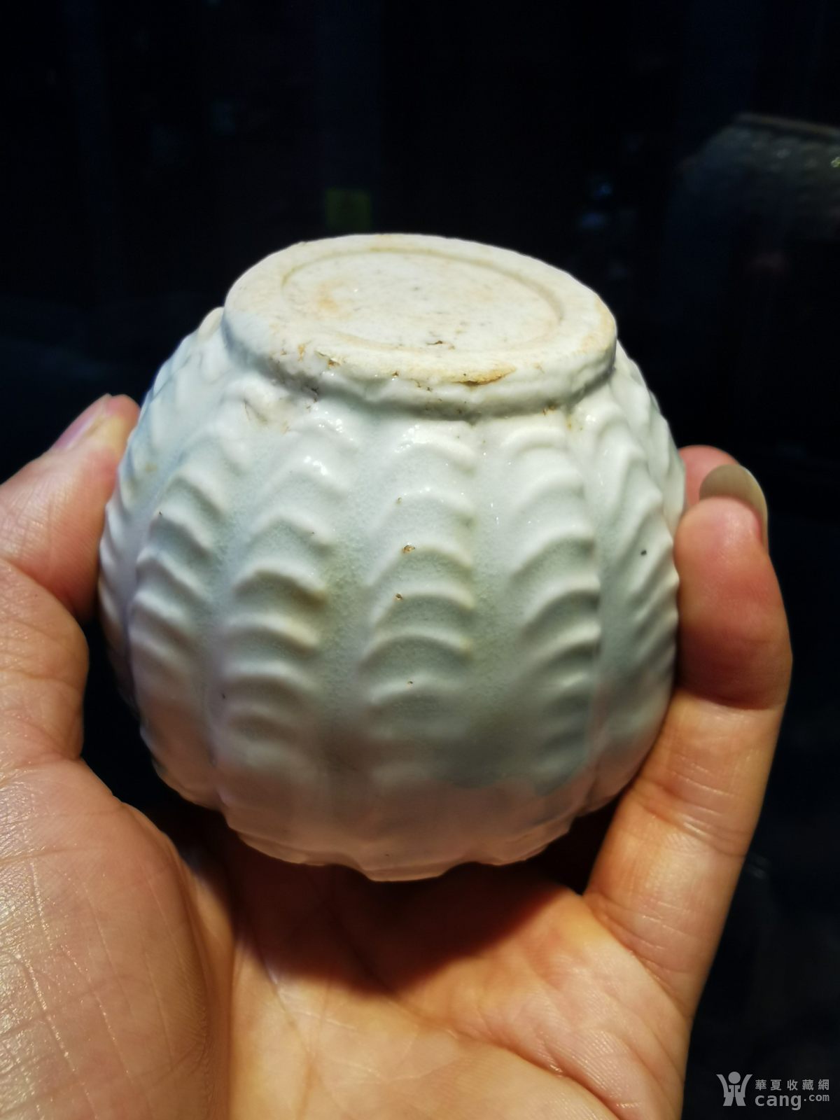 宋代影青鱼篓形文房美罐(湖田越窑岳州洪州定窑邢窑钧窑耀州龙)