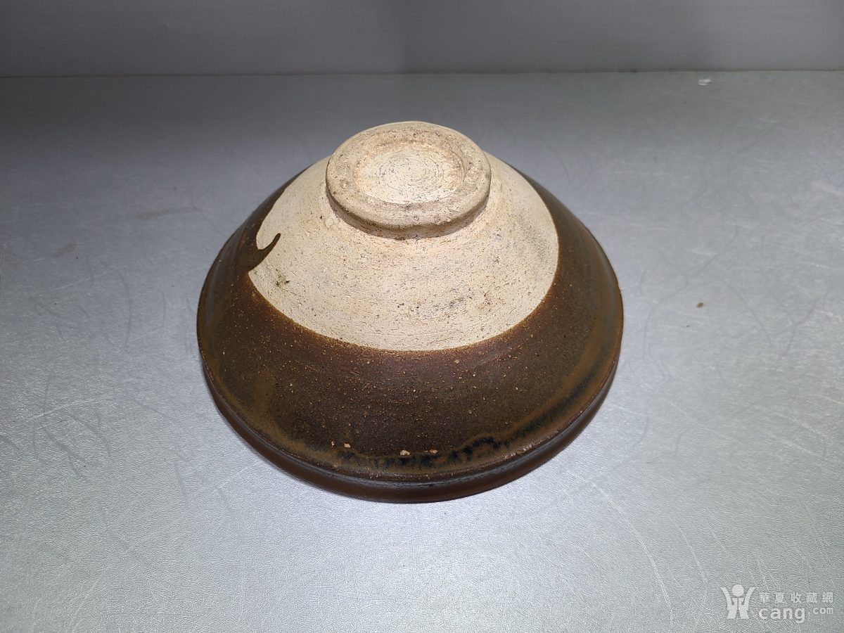 平阳窑油滴釉挂红大碗