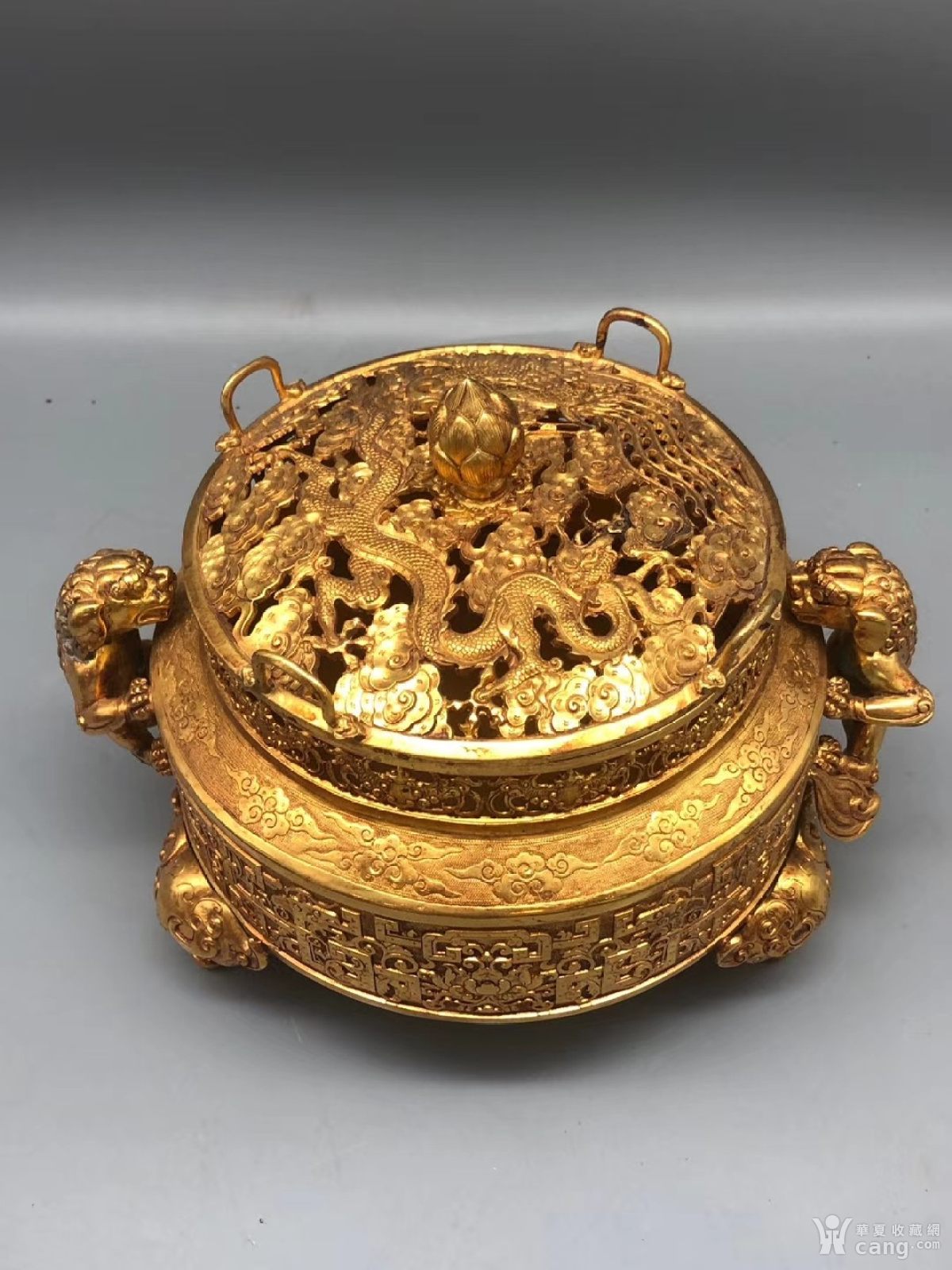 鎏金熏香炉,香炉金器
