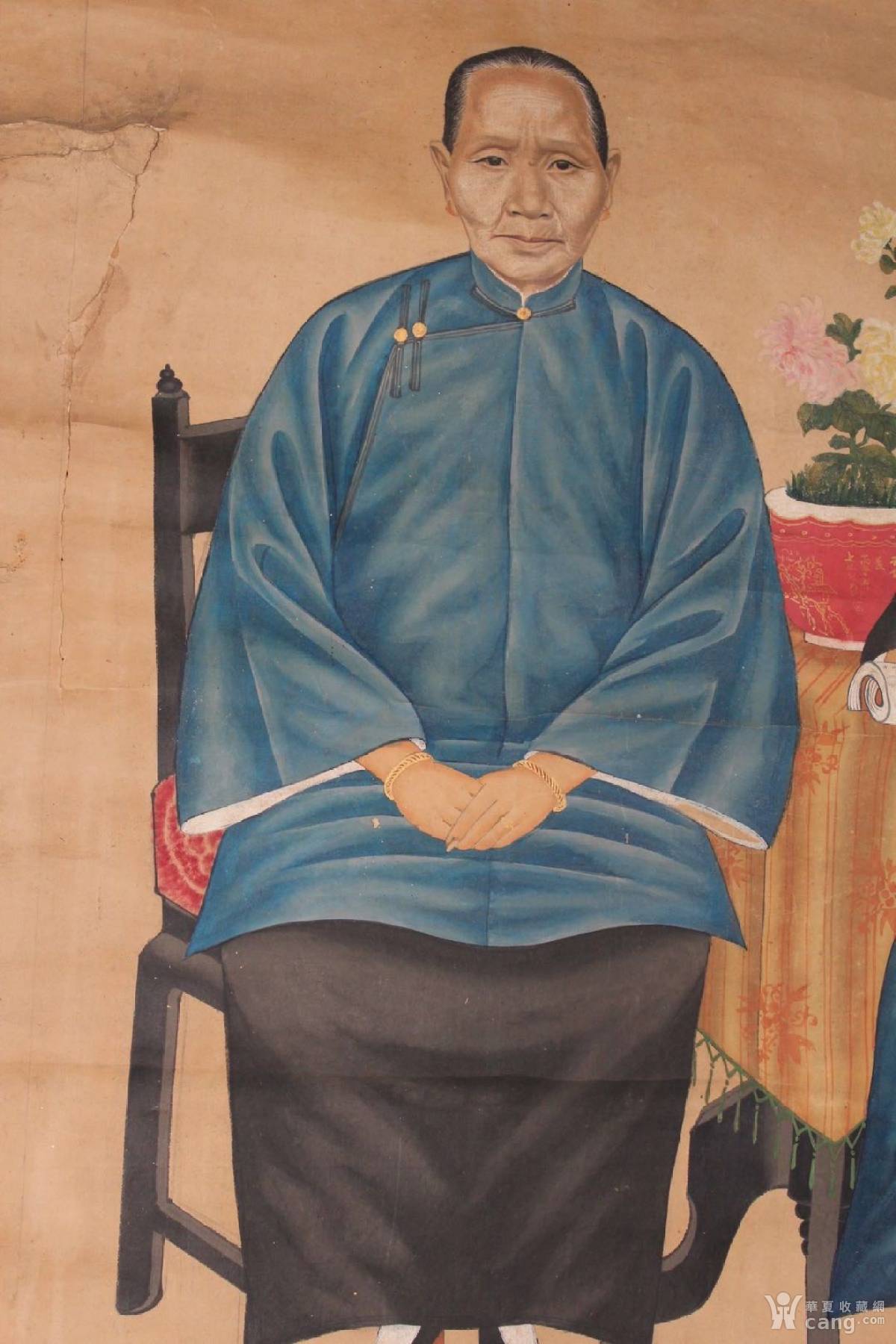 清代 肖像画 寿画 工笔画