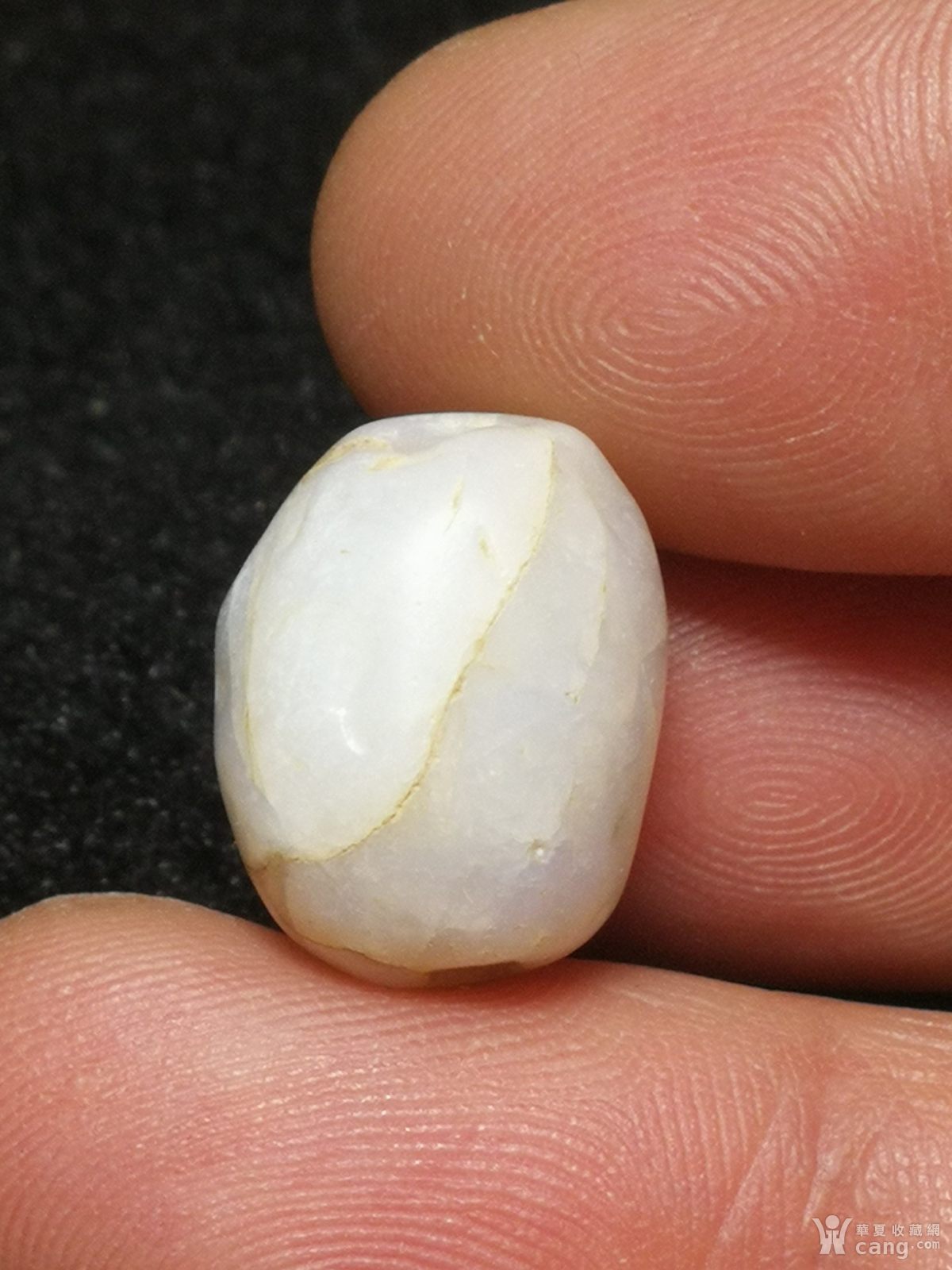 西亚千年白玉髓桶珠