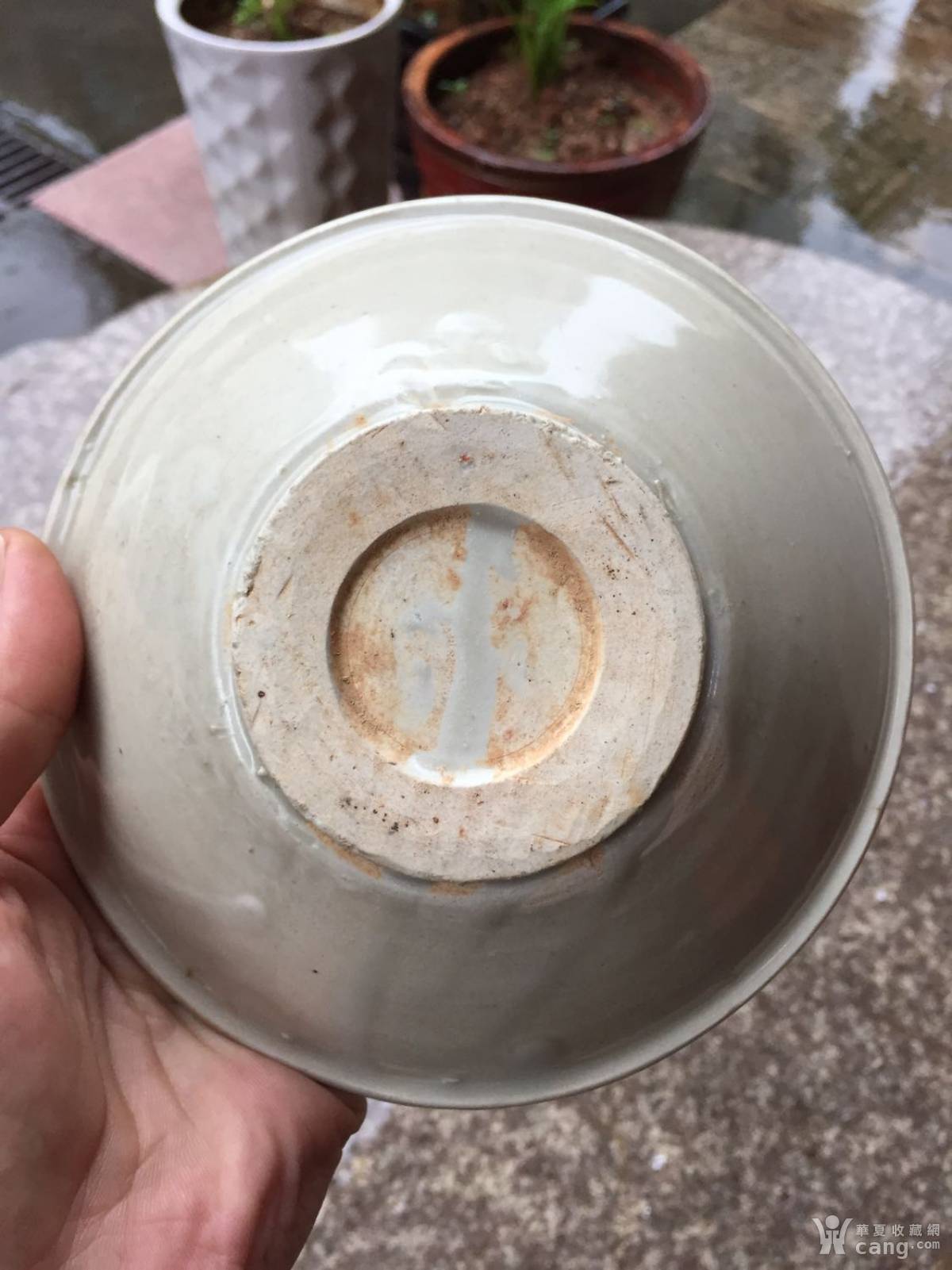 瓷器 高古 邢窑白瓷玉璧底碗
