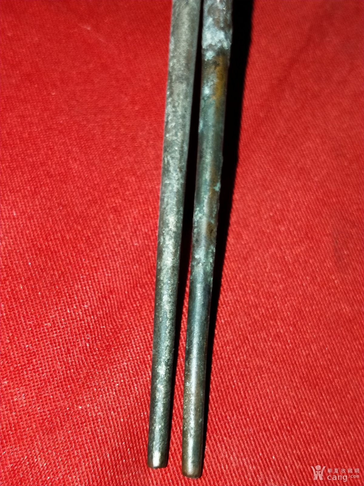 清代老铜筷子一双