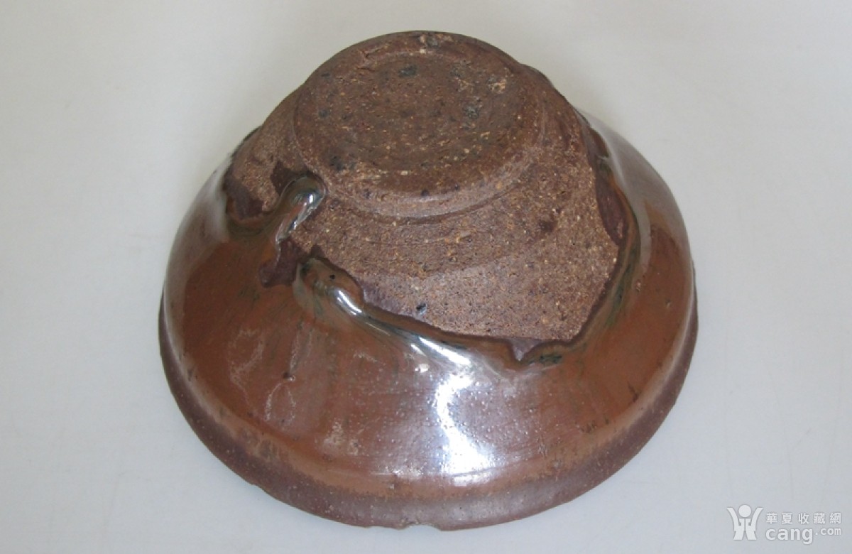 宋 柿红釉兔毫建盏 残件标本