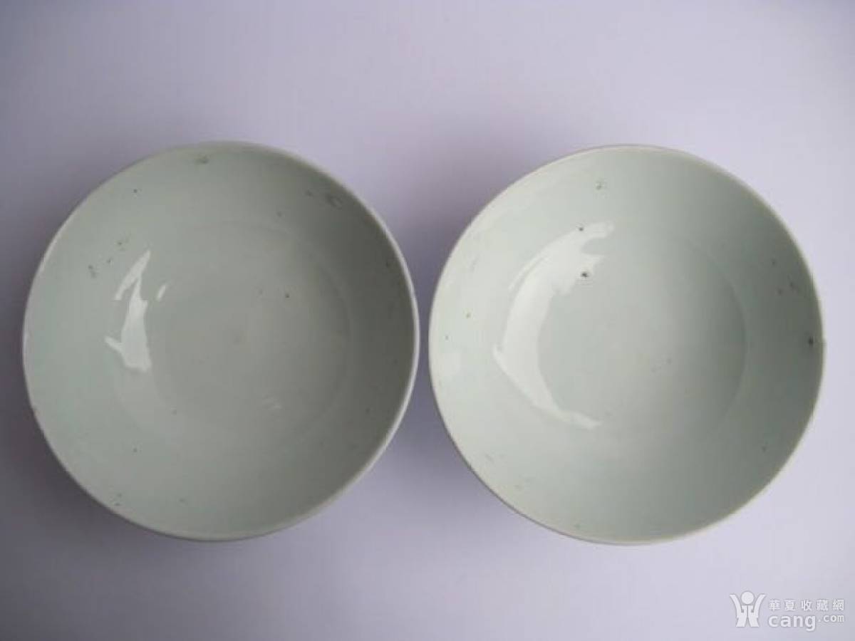 民国时期 青花卉碗 2个