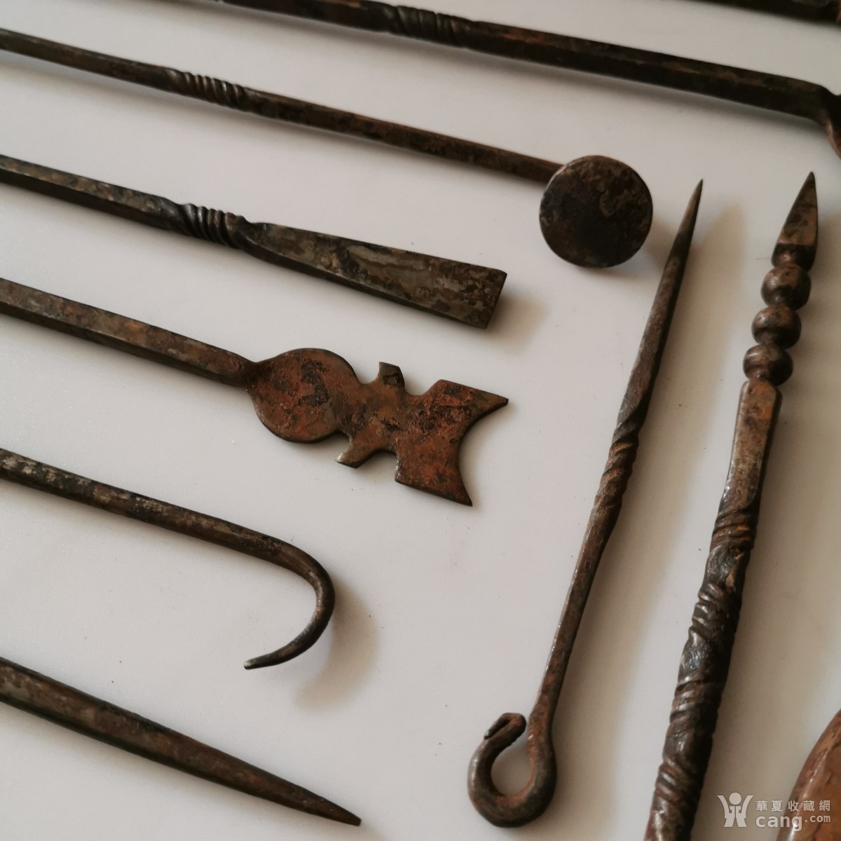 清代中医外科手术器械錾刻花纹二十六件中医文化收藏品