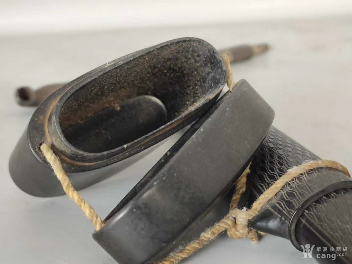 日本回流:老烟袋一套! 烟袋嘴和烟袋锅是纯银的!