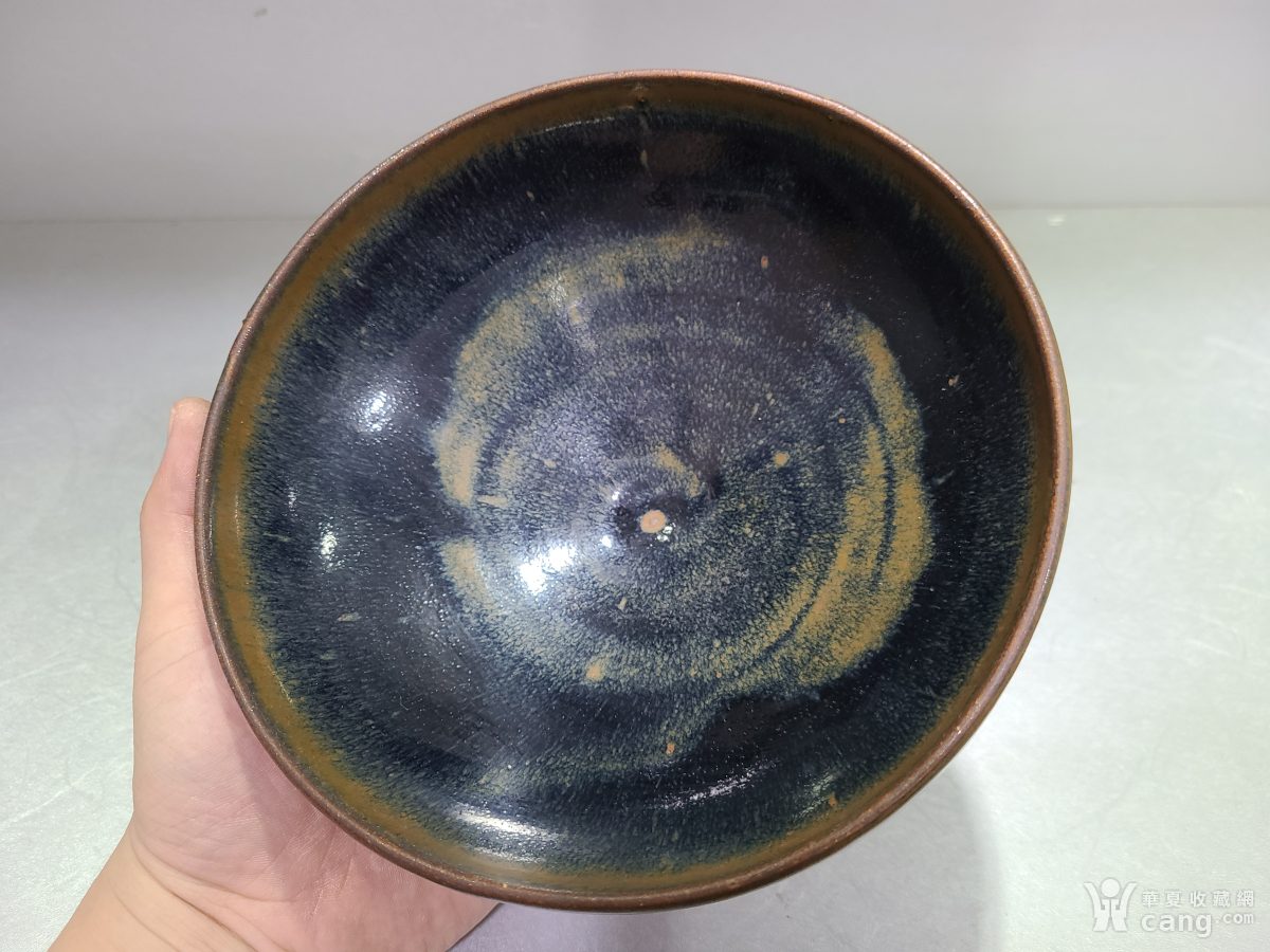 宋代黑釉兔毫大碗