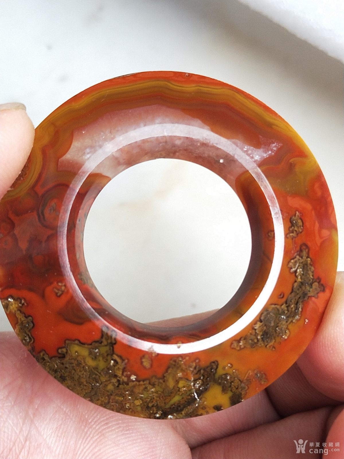 战国红玛瑙三才环