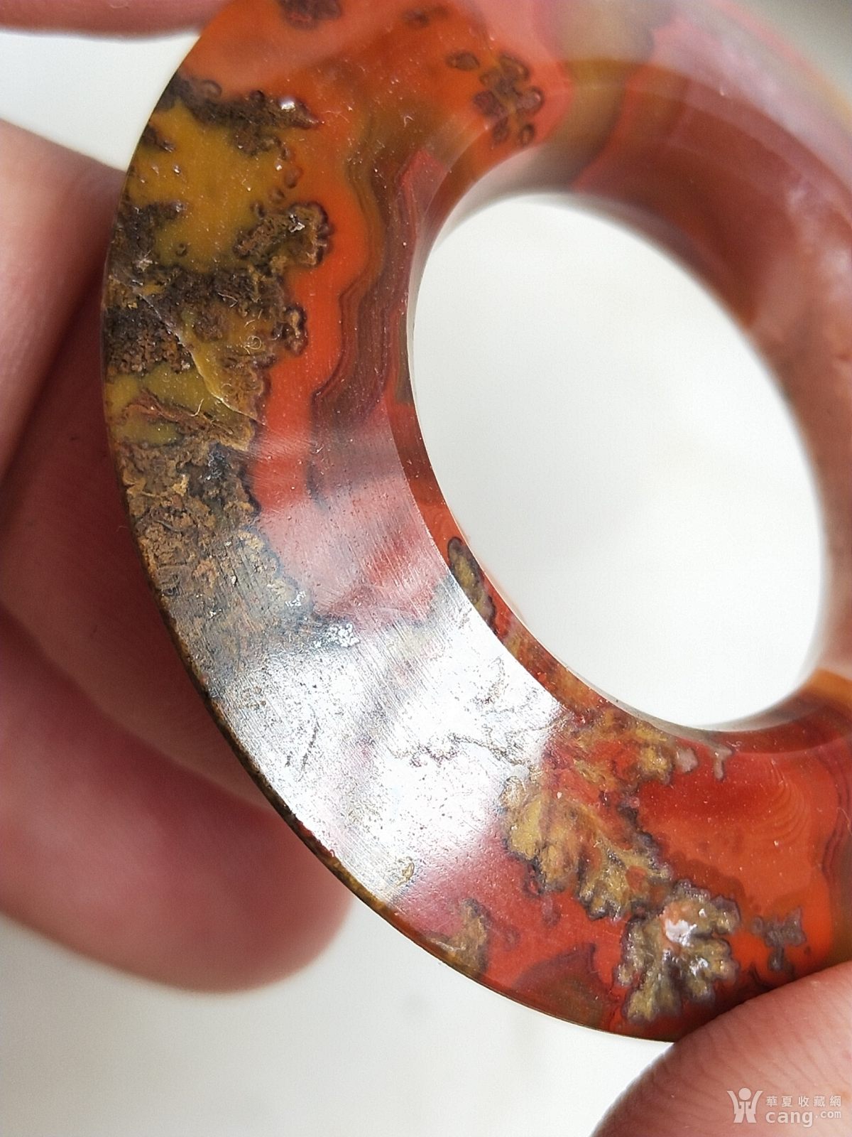 战国红玛瑙三才环