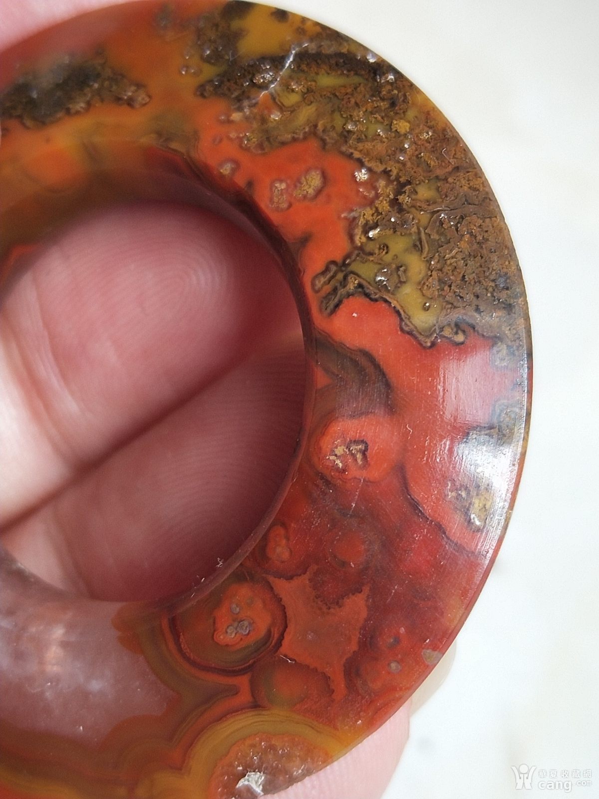 战国红玛瑙三才环