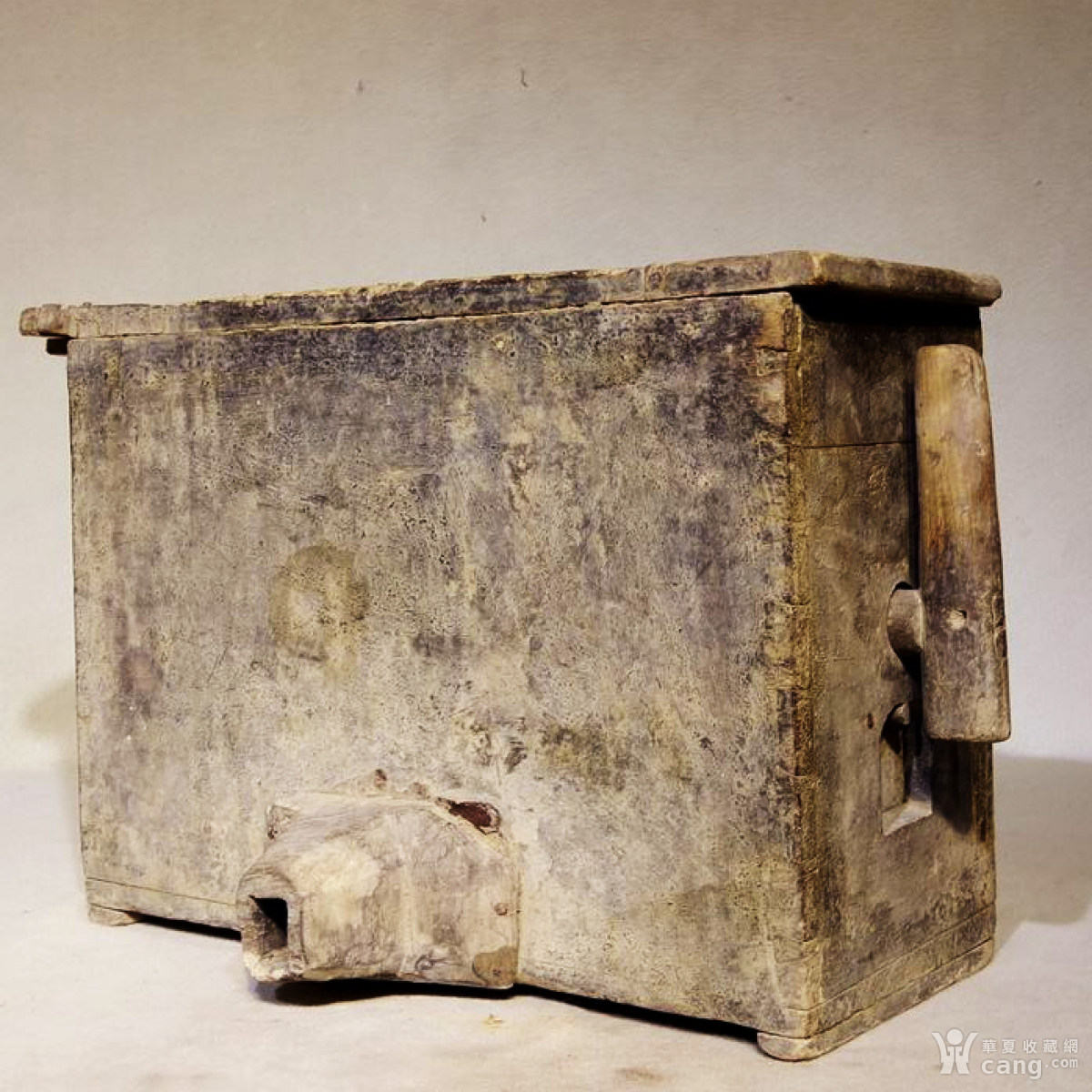 清代木风箱打银饰用的小风箱