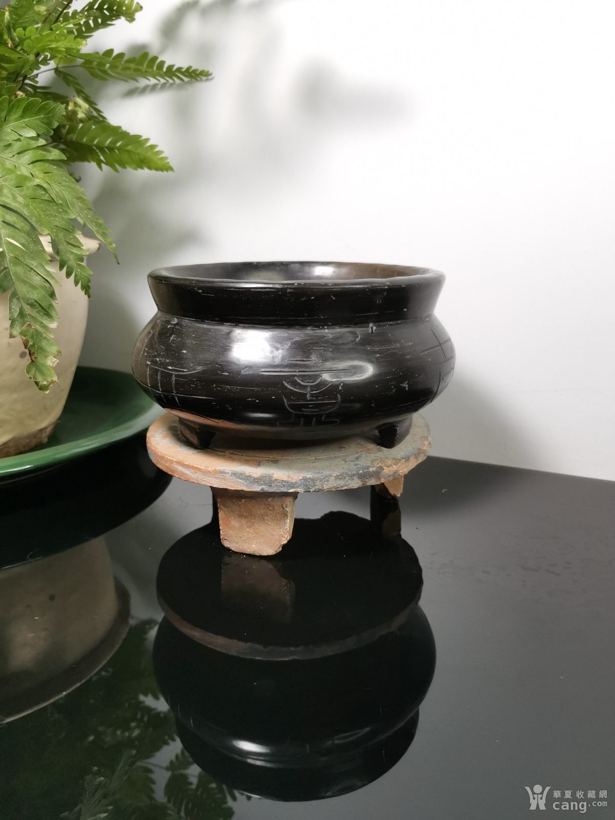 老黑陶香炉