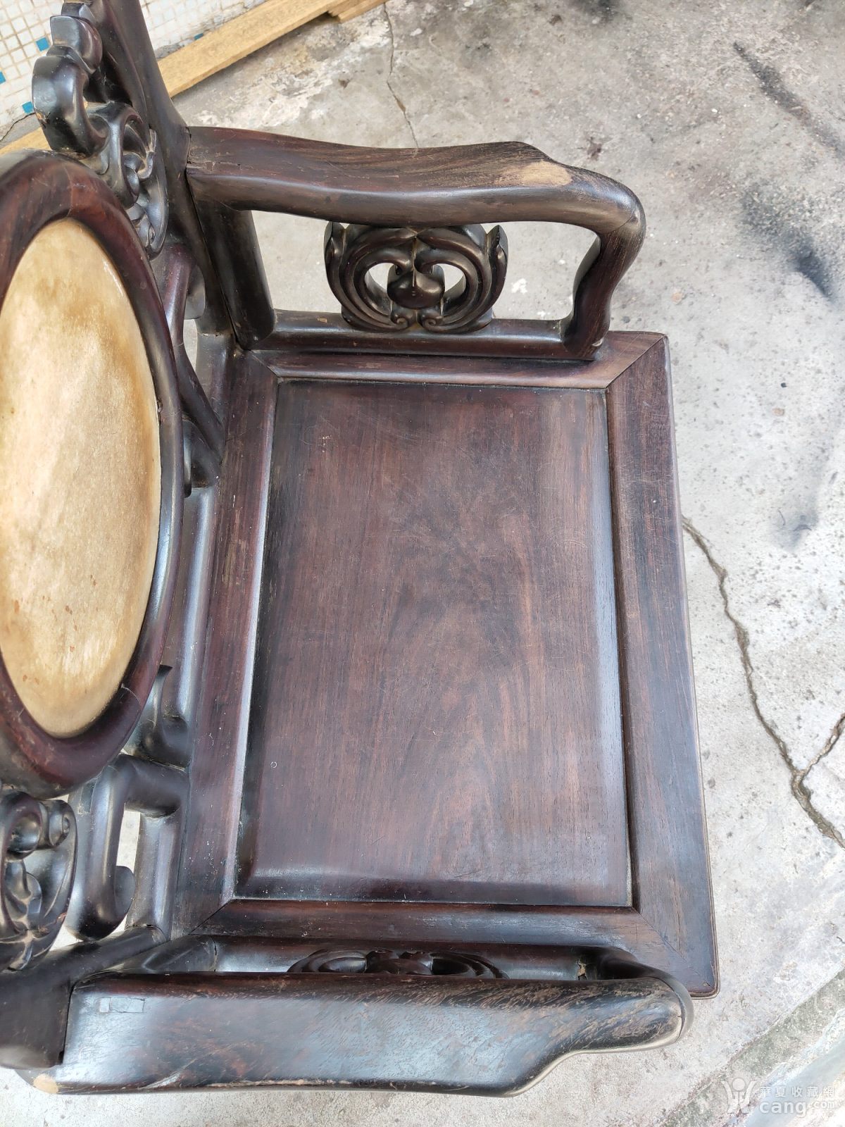 老红木老酸枝木家具 太师椅一张