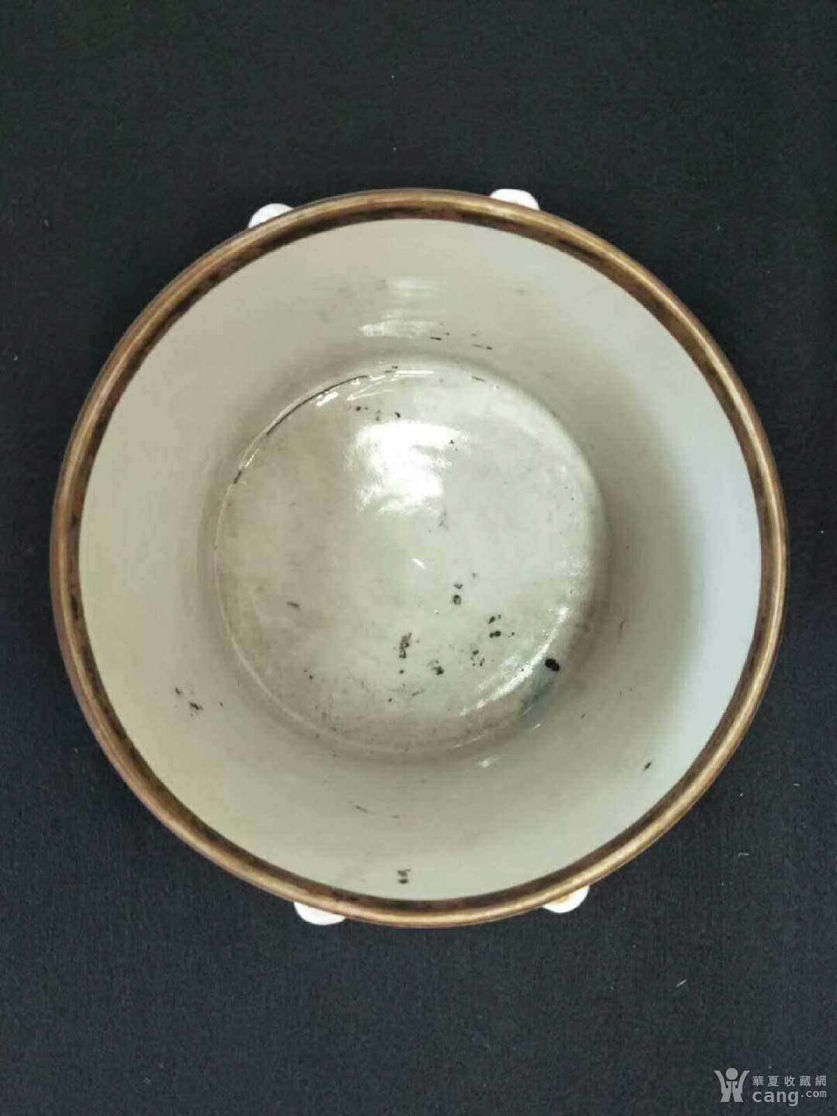 瓷器 清 清晚名家"徐子祥"浅绛二乔人物竹节罐底.