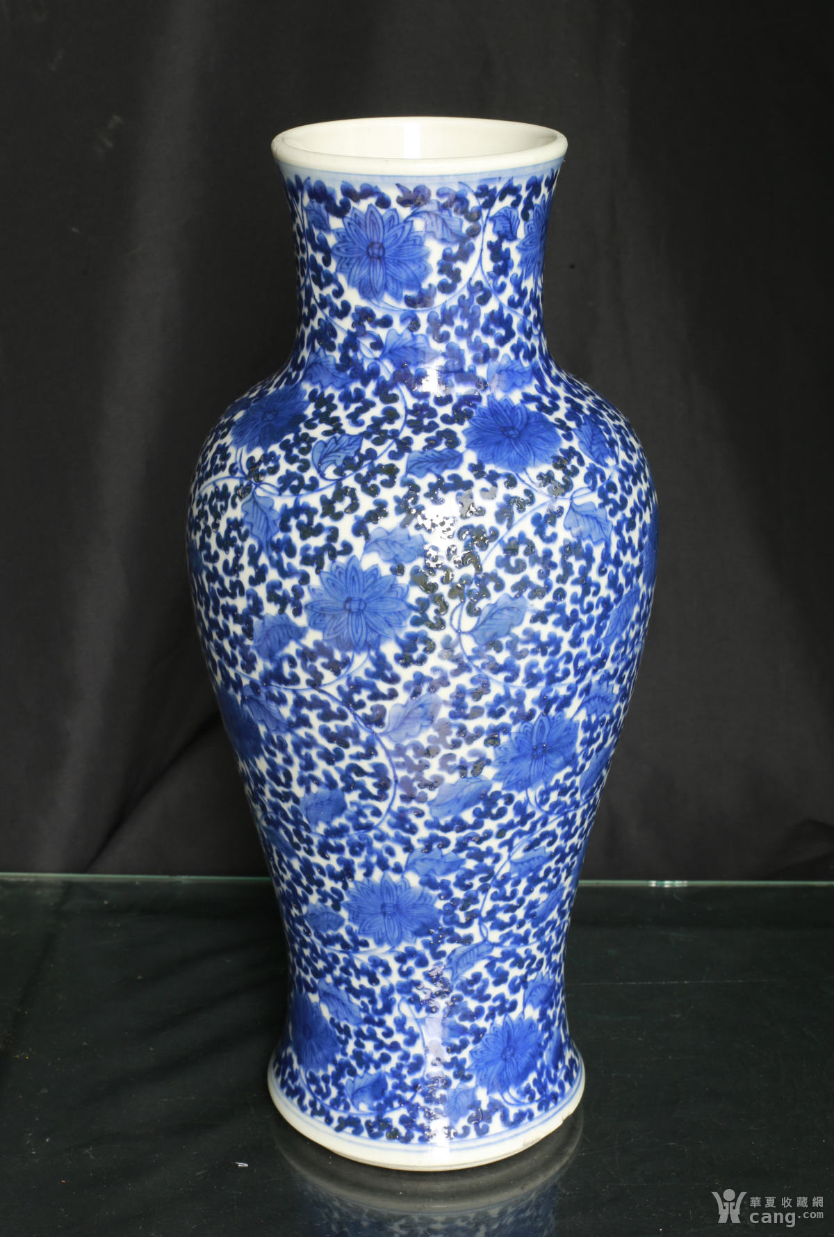 议价,清康熙早期官窑青花缠枝纹观音尊 - 瓷器 - 仿古工艺品 - 华夏