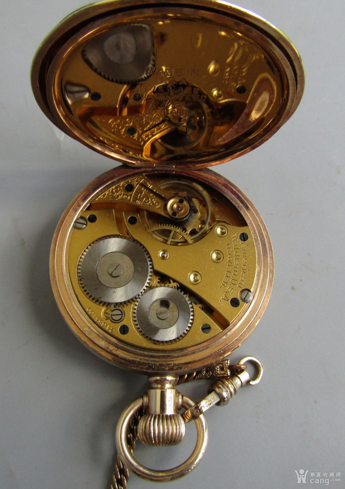 接近库存品的美国华生(waltham)包金古董怀表