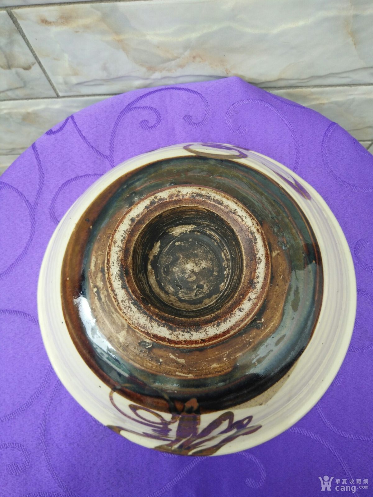 磁州窑两面福字大碗