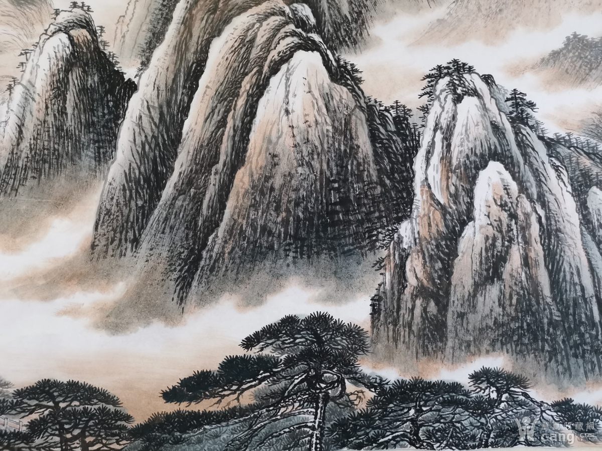 gjl-61-38实力山水画家郭建亮小六尺山水