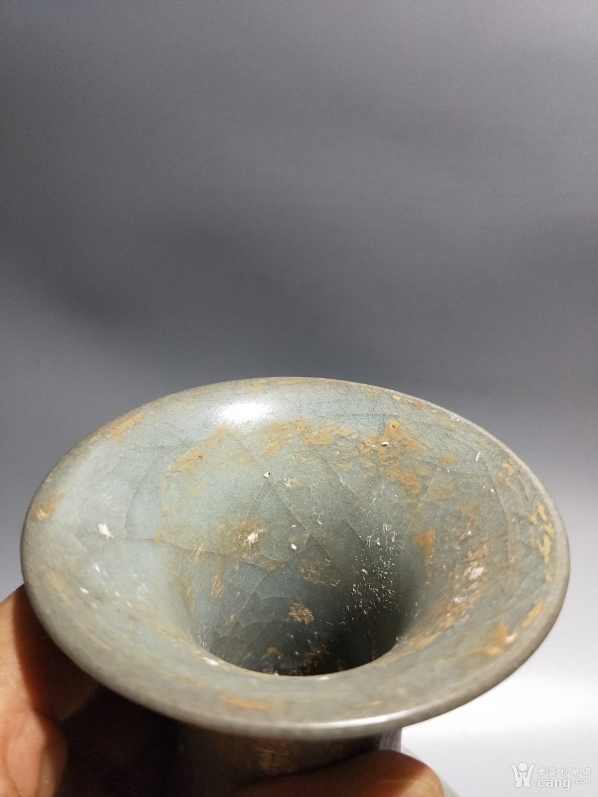 瓷器 其它 龙泉黑胎玉壶春瓶