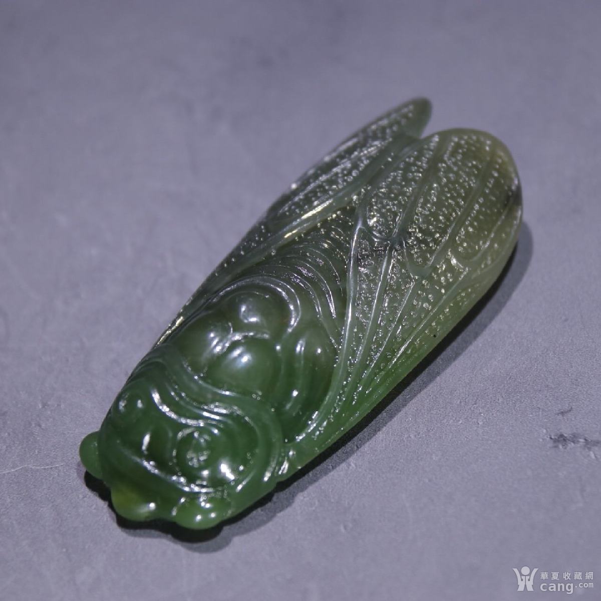 和田碧玉蝉一鸣惊人雕件