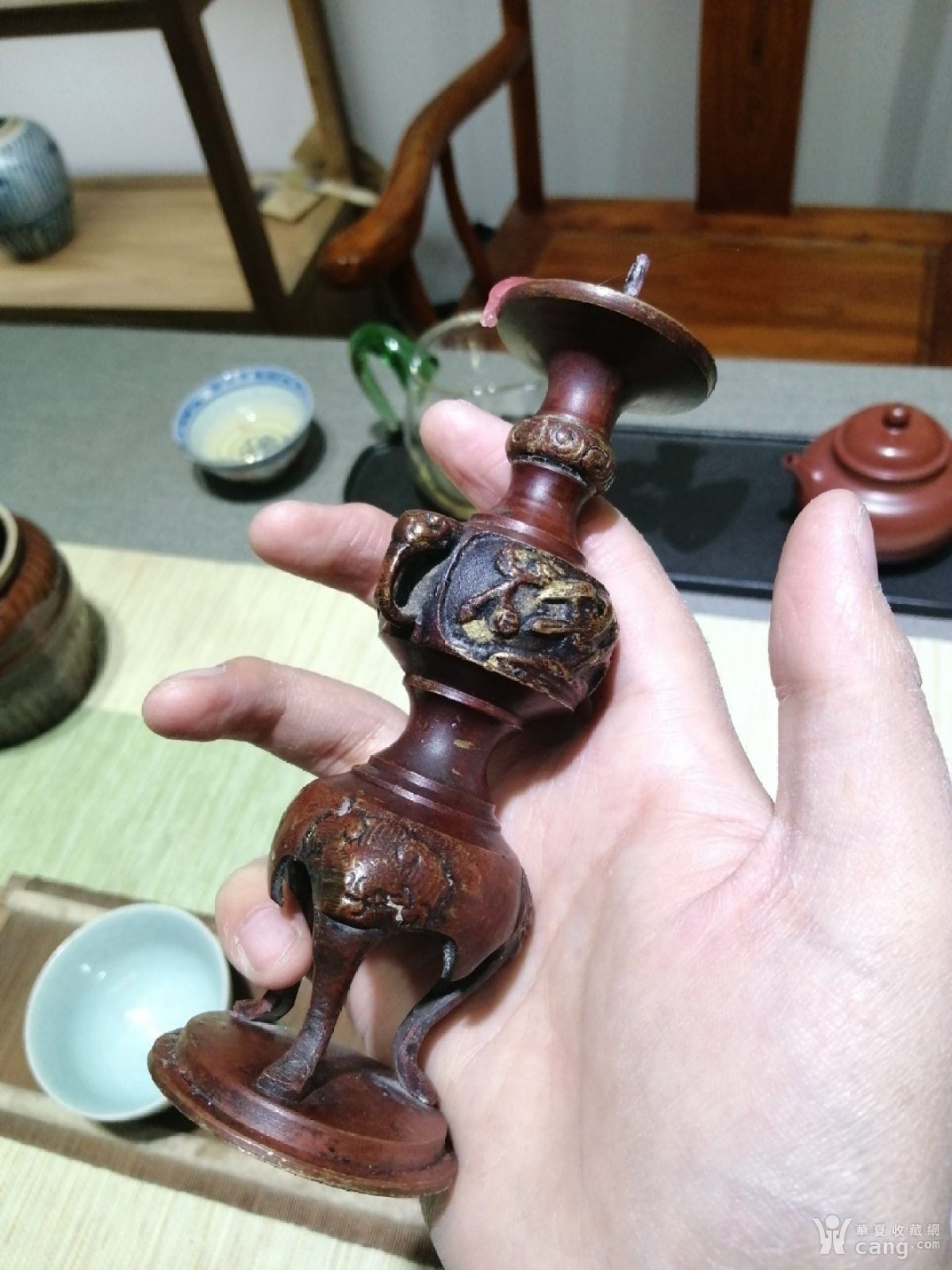 民国时期精美老烛台