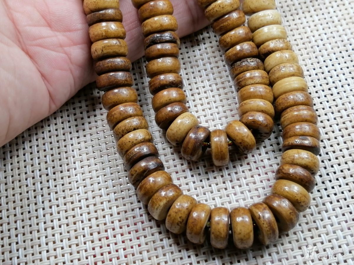 藏区回收老牦牛骨珠108佛珠