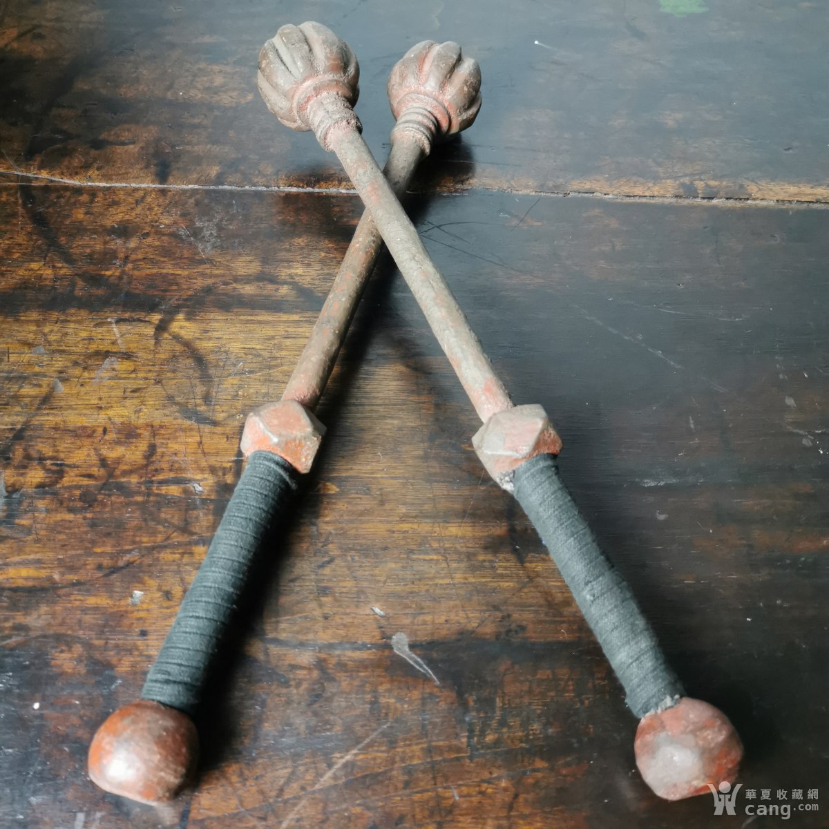 双手锤瓜棱锤铁兵器铁锤武术器械