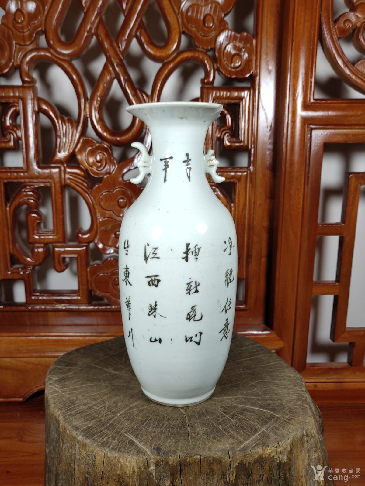 瓷器 民国 民国名家生东华粉彩人物尺瓶花瓶 支持老货,不怕价比价就怕