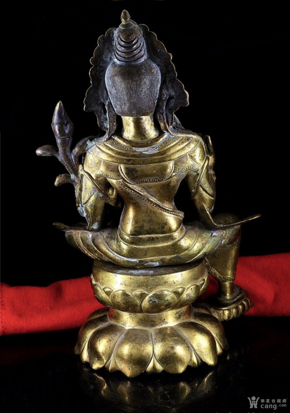 庄严大气的老金铜佛像_地摊交易_华夏收藏网