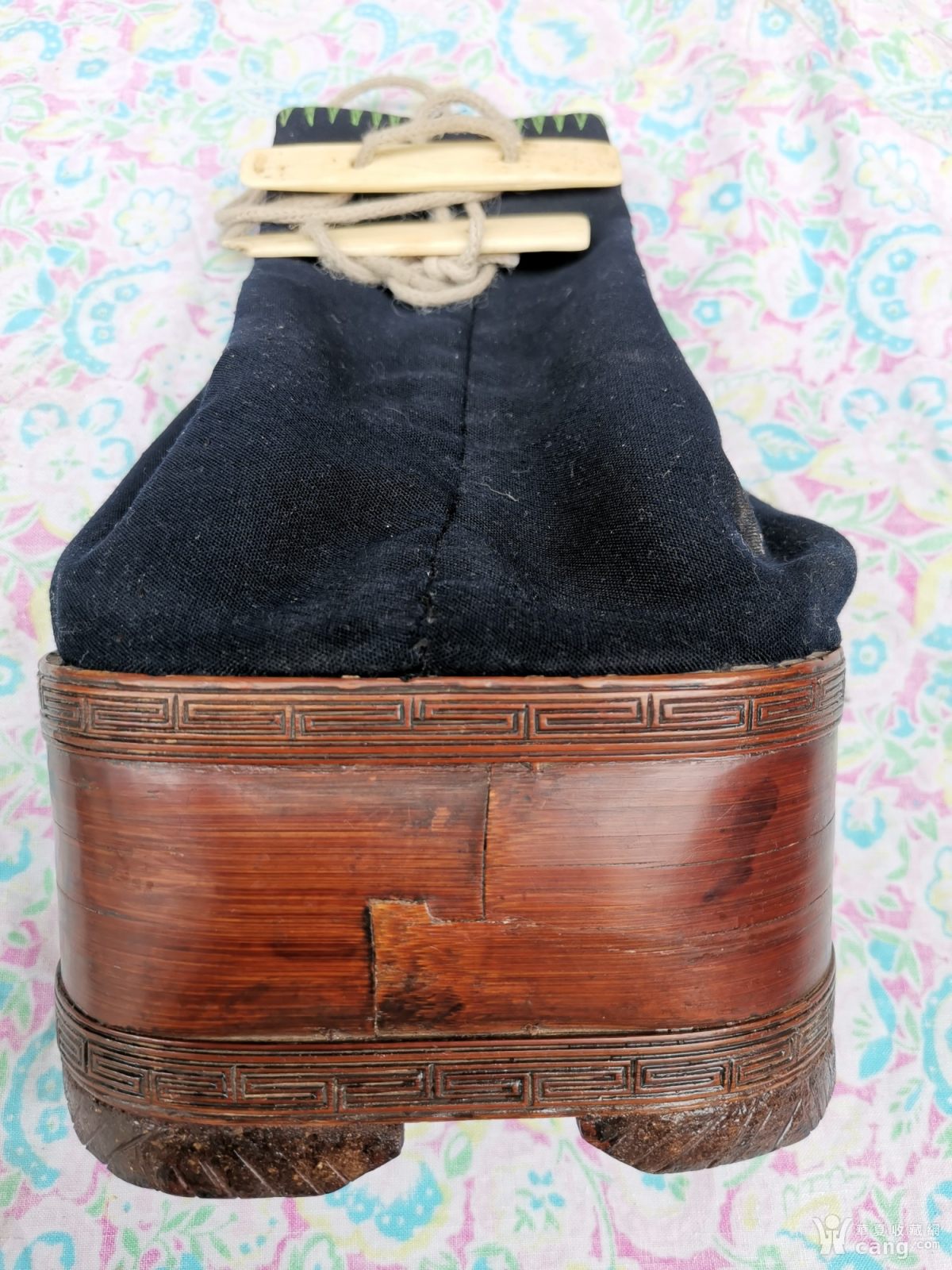 乡下收清代竹子鹌鹑鸟笼