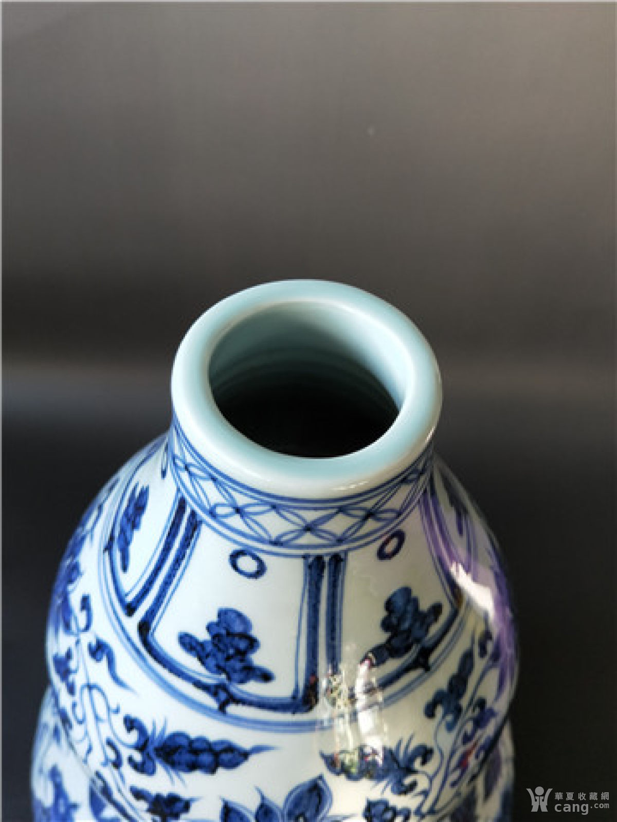 元青花【博陵第】款花卉麒麟葫芦瓶