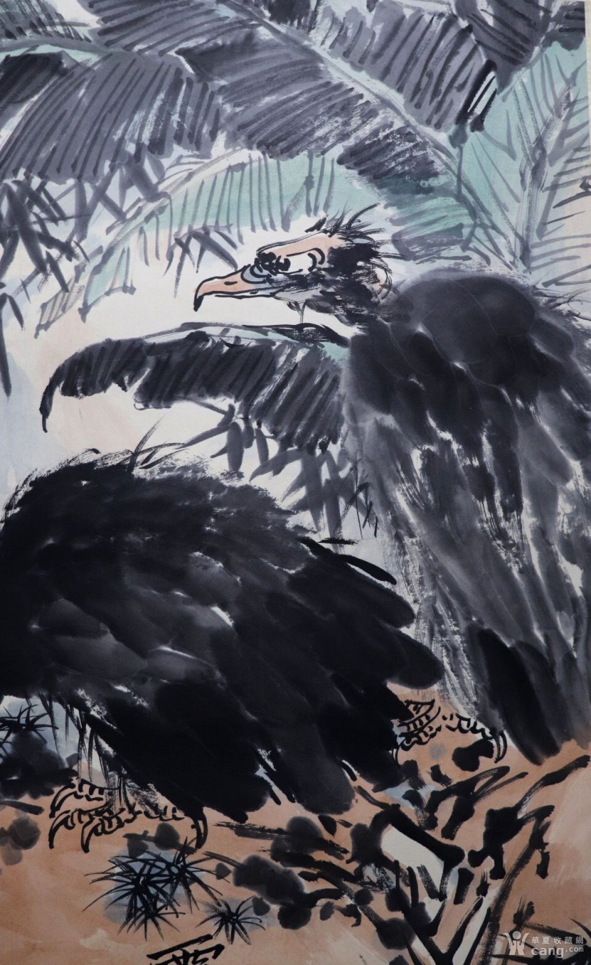 潘天寿 秃鹫立轴