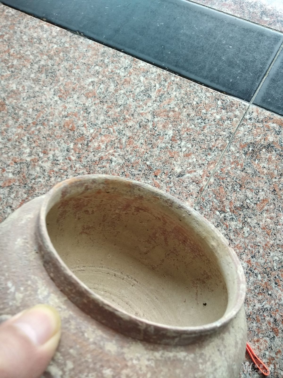 瓷器 高古 小精品,战汉印纹陶麻布纹罐,保真包老!