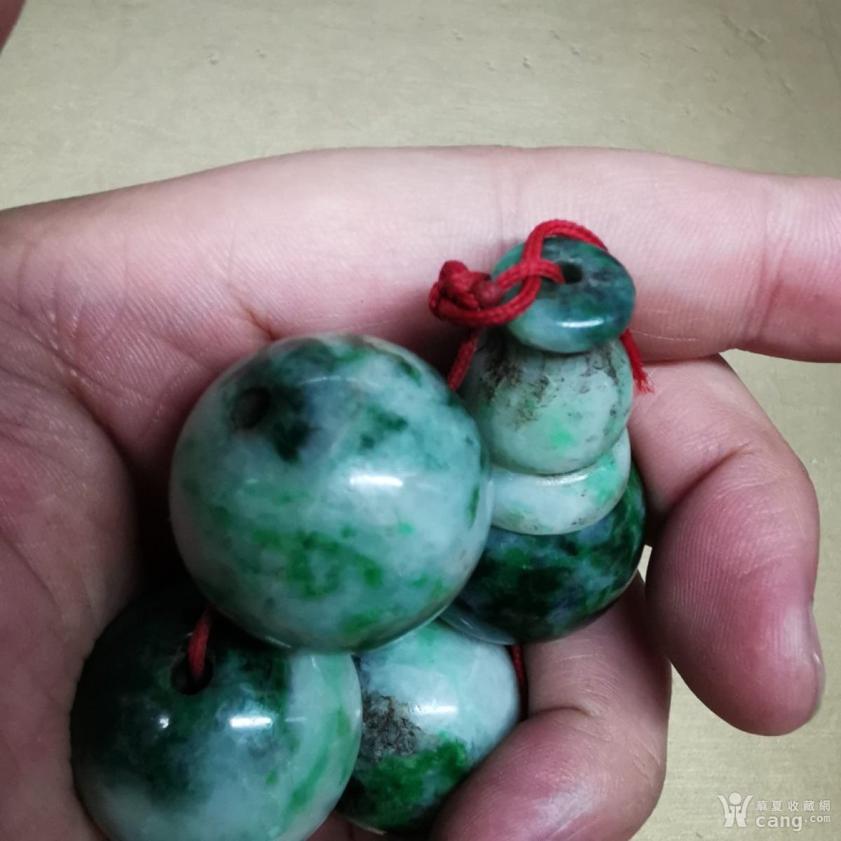 清代翡翠珠子官帽珠翡翠朝珠