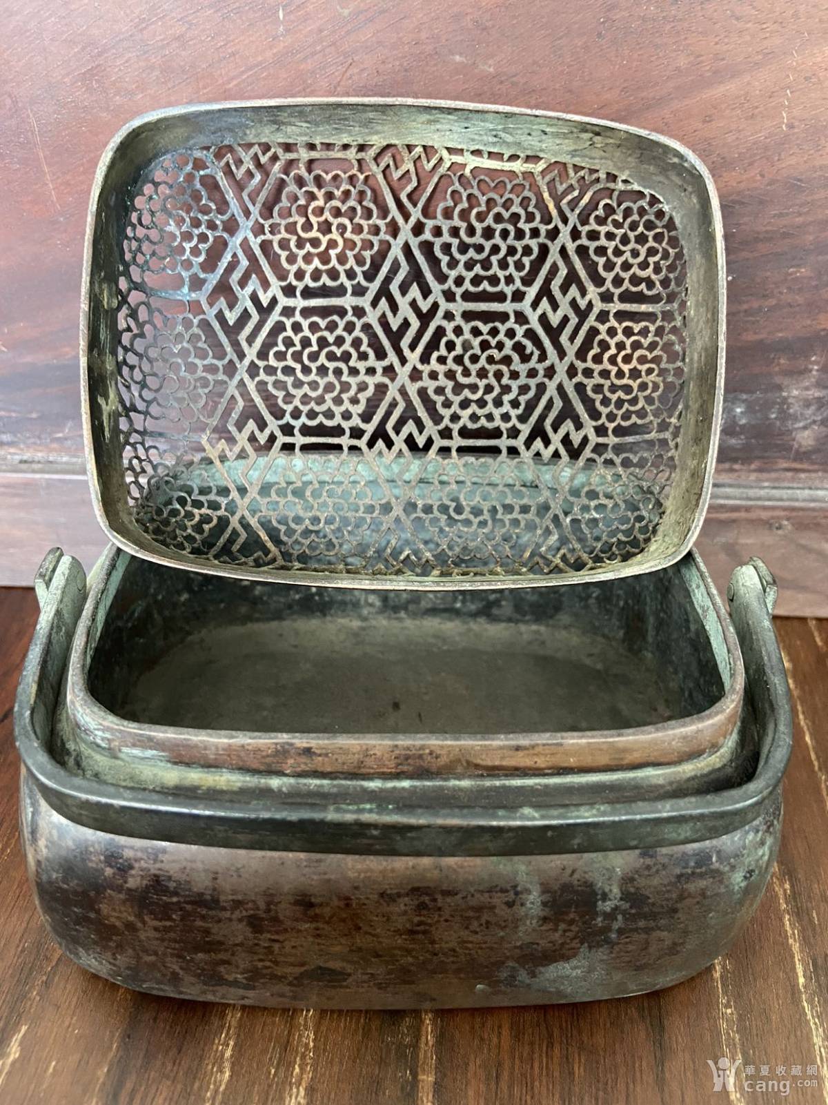 张鸣岐款红铜手炉