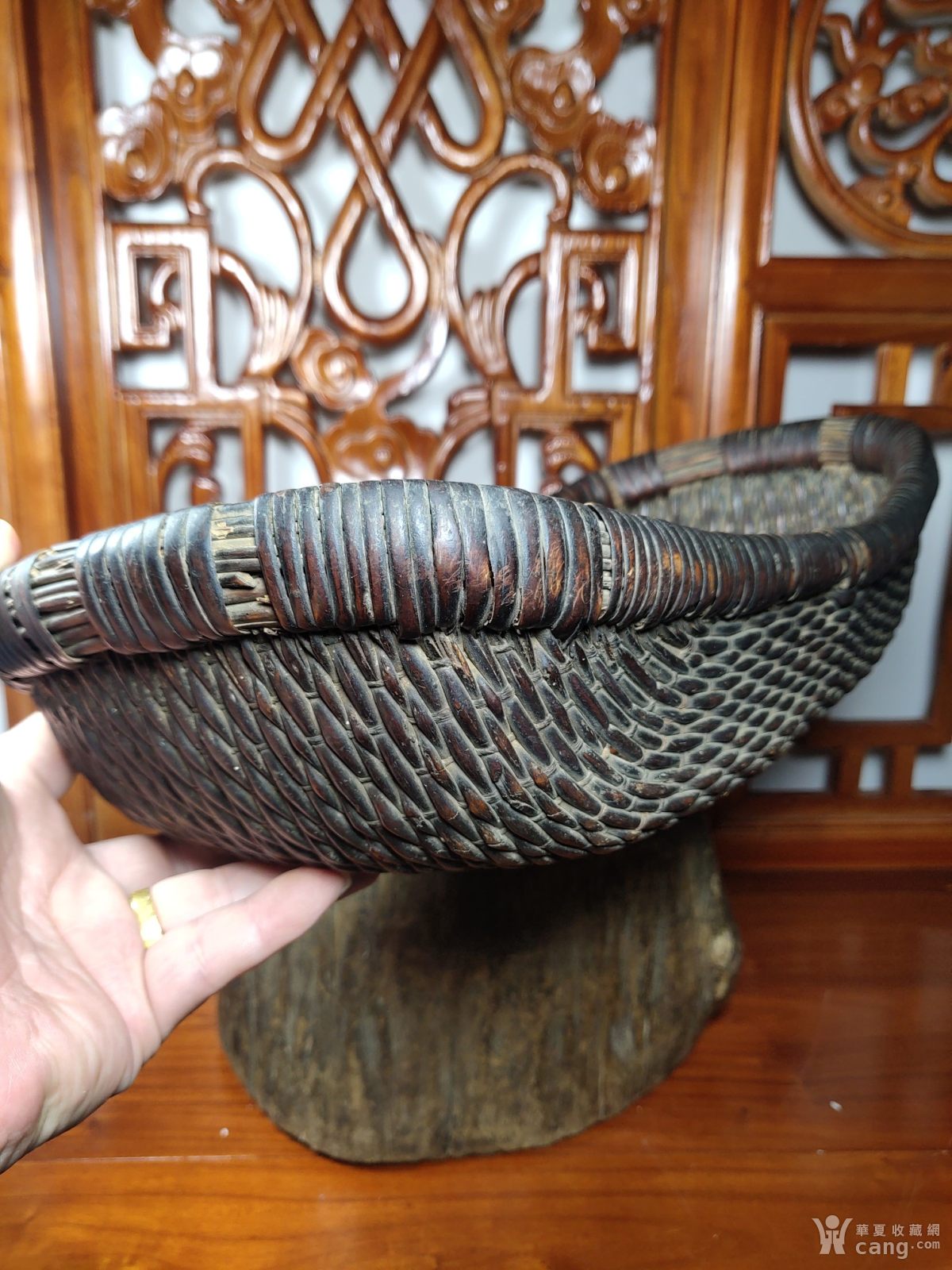 民俗老物件柳编收纳篮柳编篮子