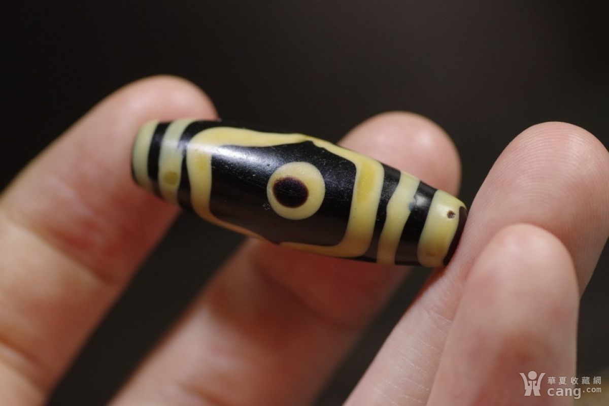 清代百年老料器老琉璃天珠