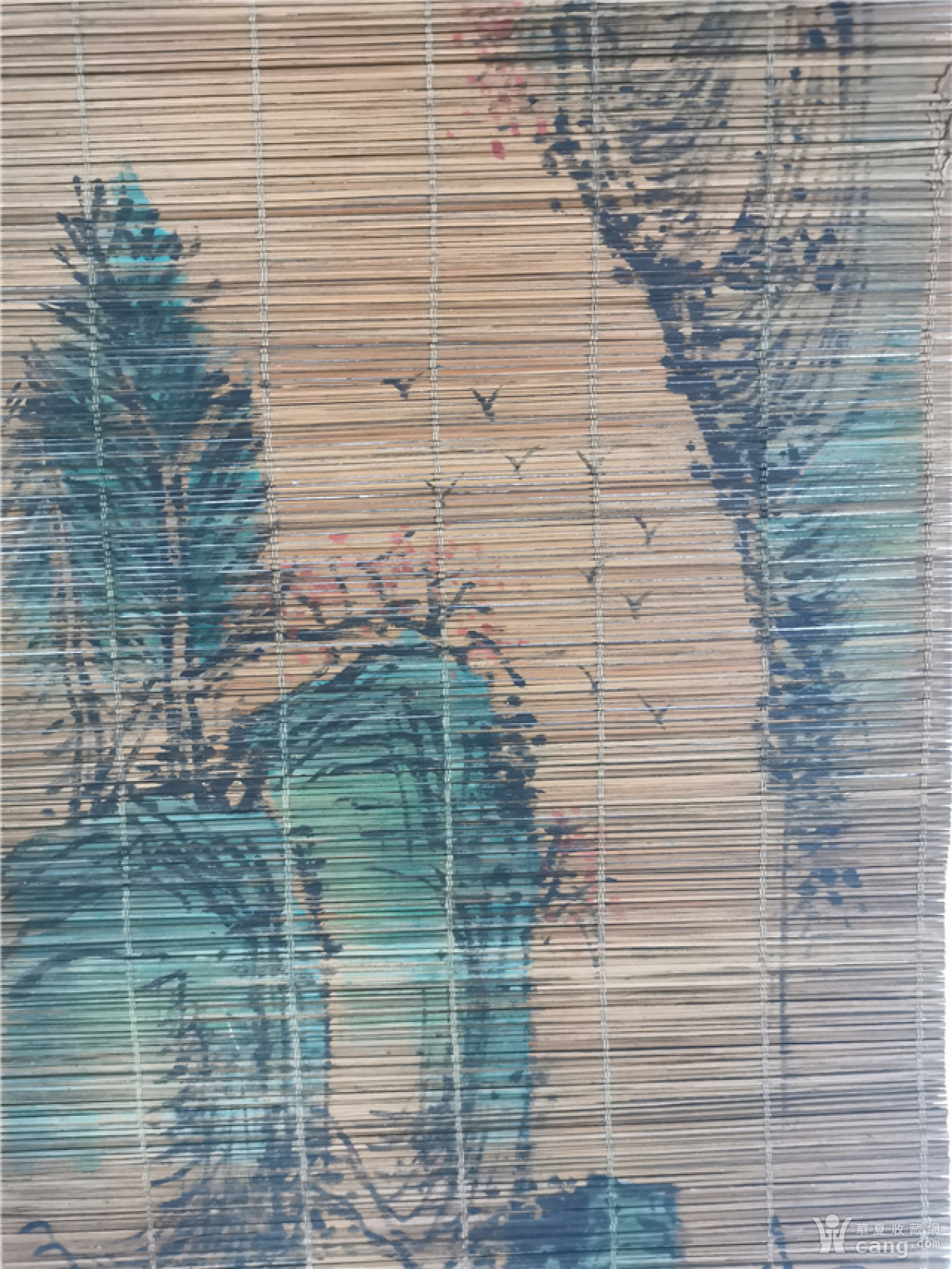 字画 国画 5幅竹帘画 91x30.