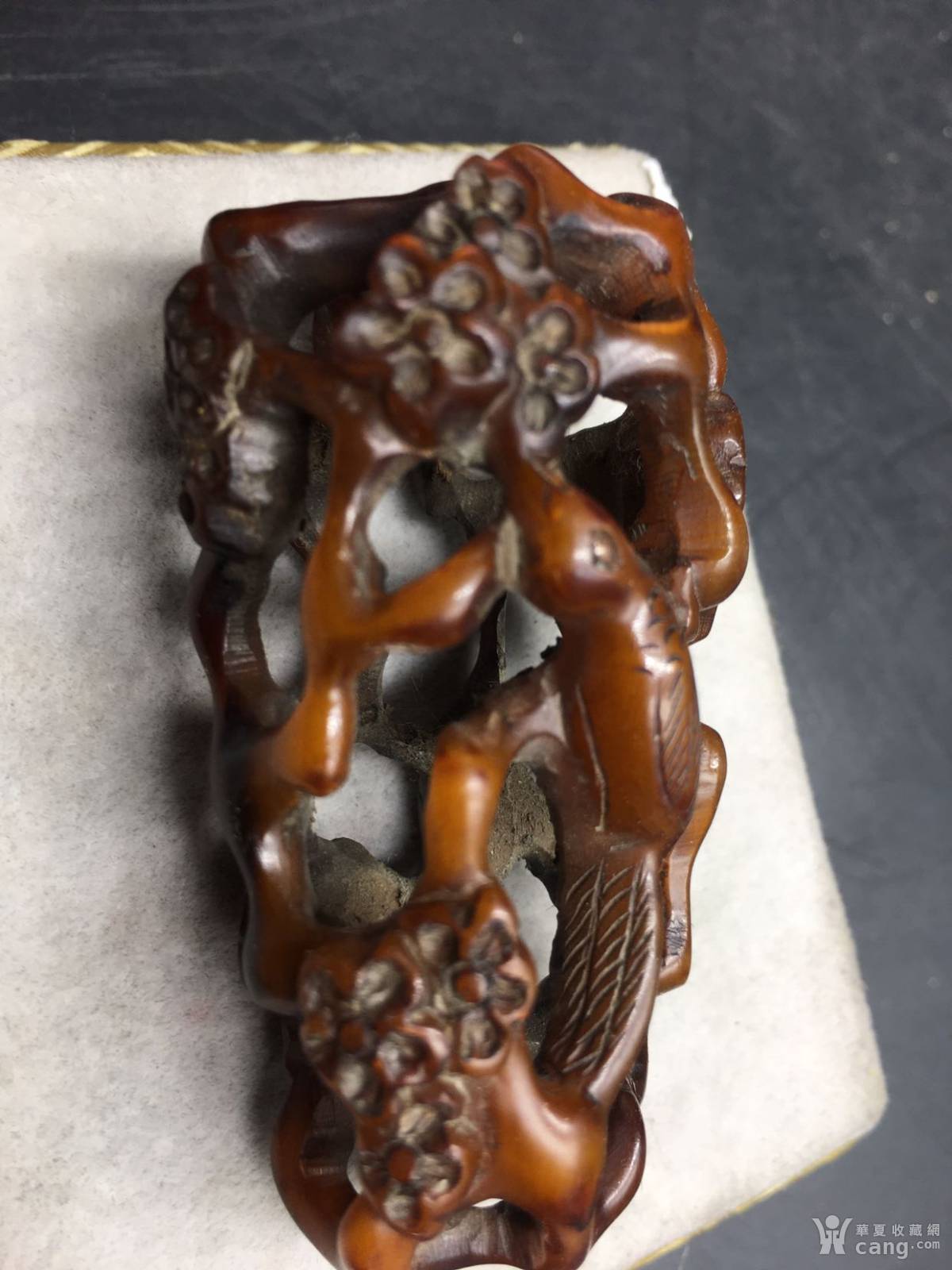 清代老牛角手把件