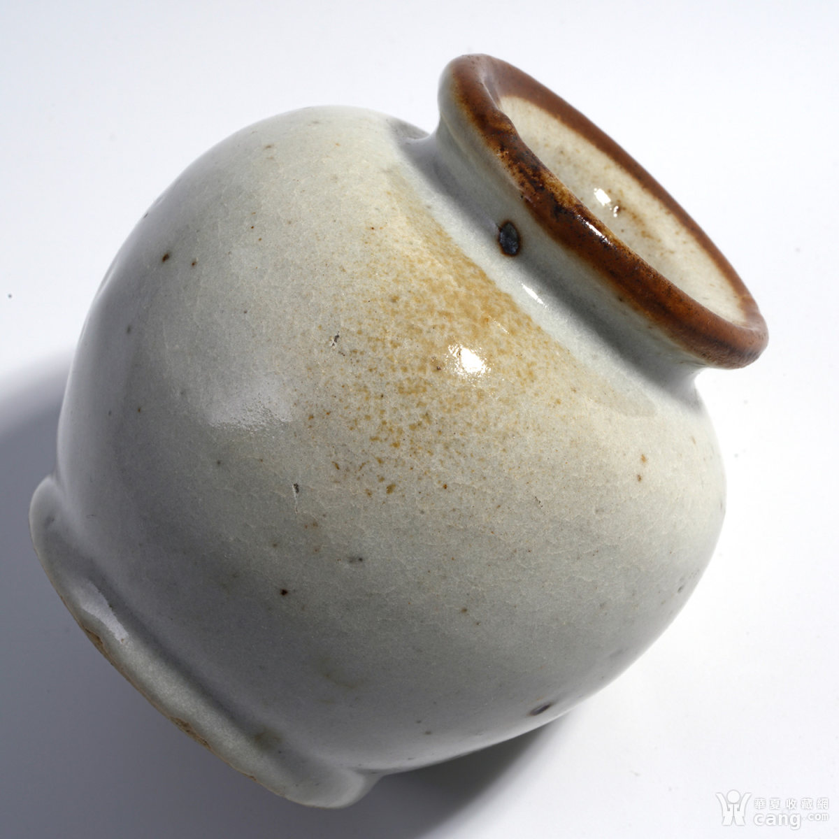 清乾隆 哥釉小罐