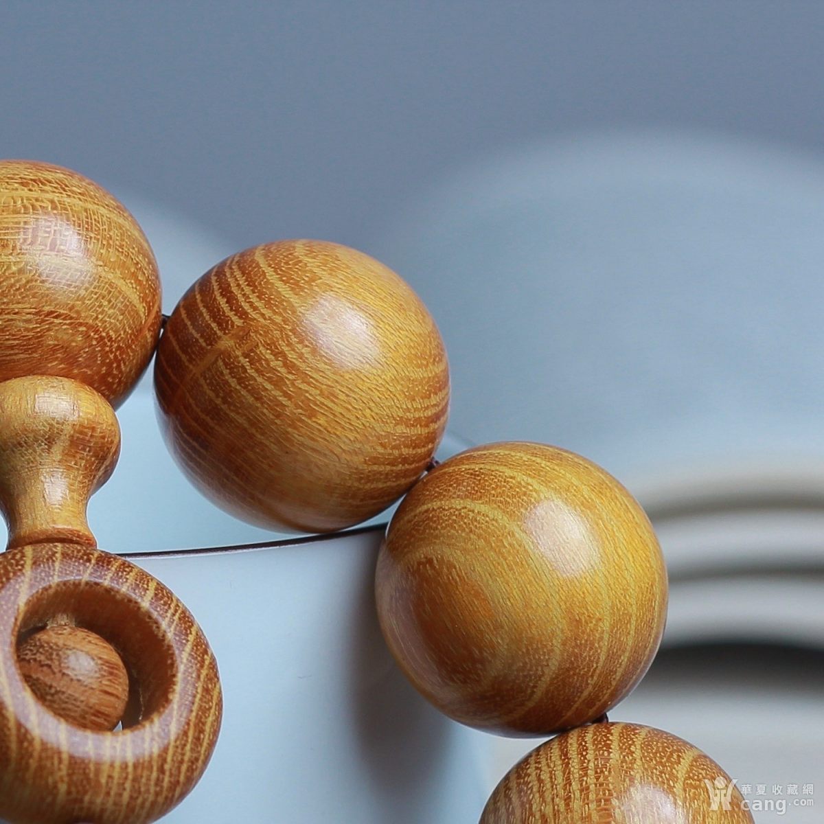 【佛珠时来运转diy】黄金檀精品手工小孔带时来运转 - 榆木 - 木器