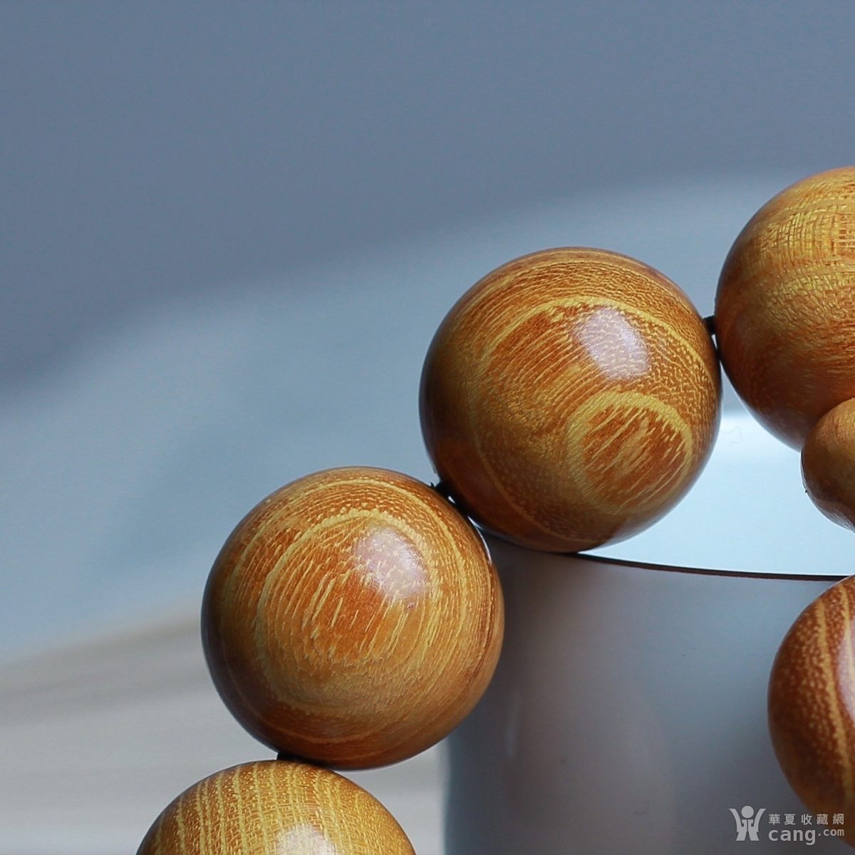 【佛珠时来运转diy】黄金檀精品手工小孔带时来运转 - 榆木 - 木器