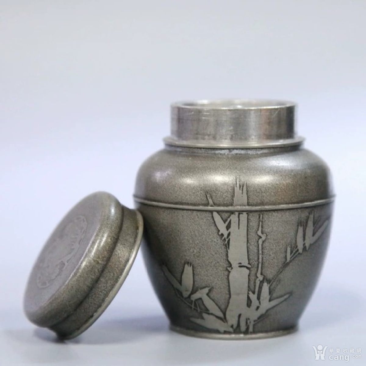 清代老锡器茶叶罐 工艺精美 带底款 全品相 茶室收藏实用精品