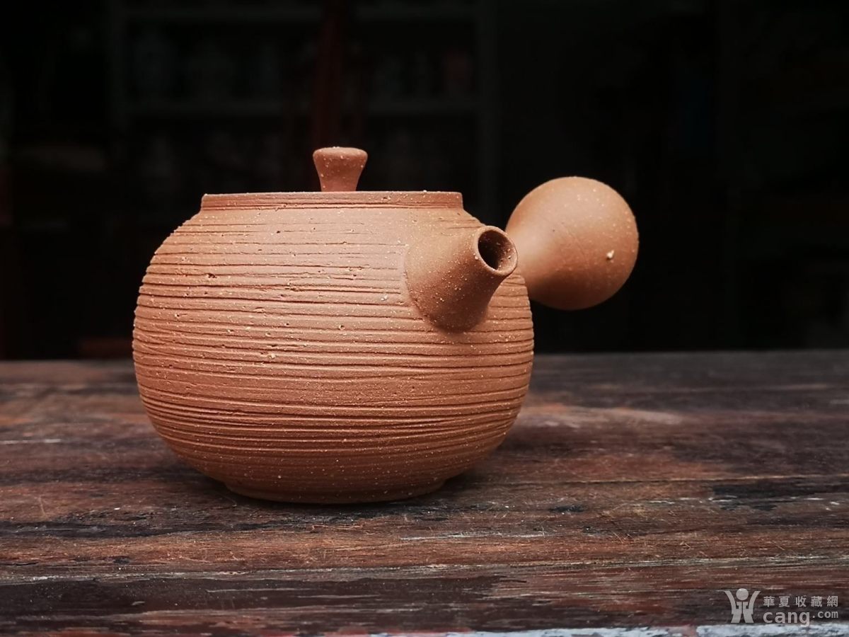 红泥砂铫壶炭炉煮茶壶日式侧把壶烧水壶迷你泡茶壶粗陶煮茶器