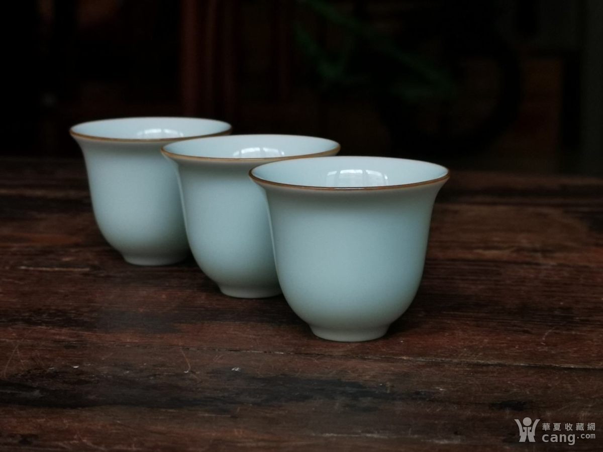 青花瓷茶杯陶瓷功夫小茶杯单杯主人杯茶具茶盏套装茶碗品茗斗笠杯