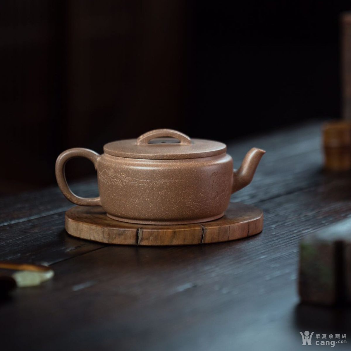 【文玩集市】 大蕴汉瓦 宜兴名家紫砂壶 全手工制作