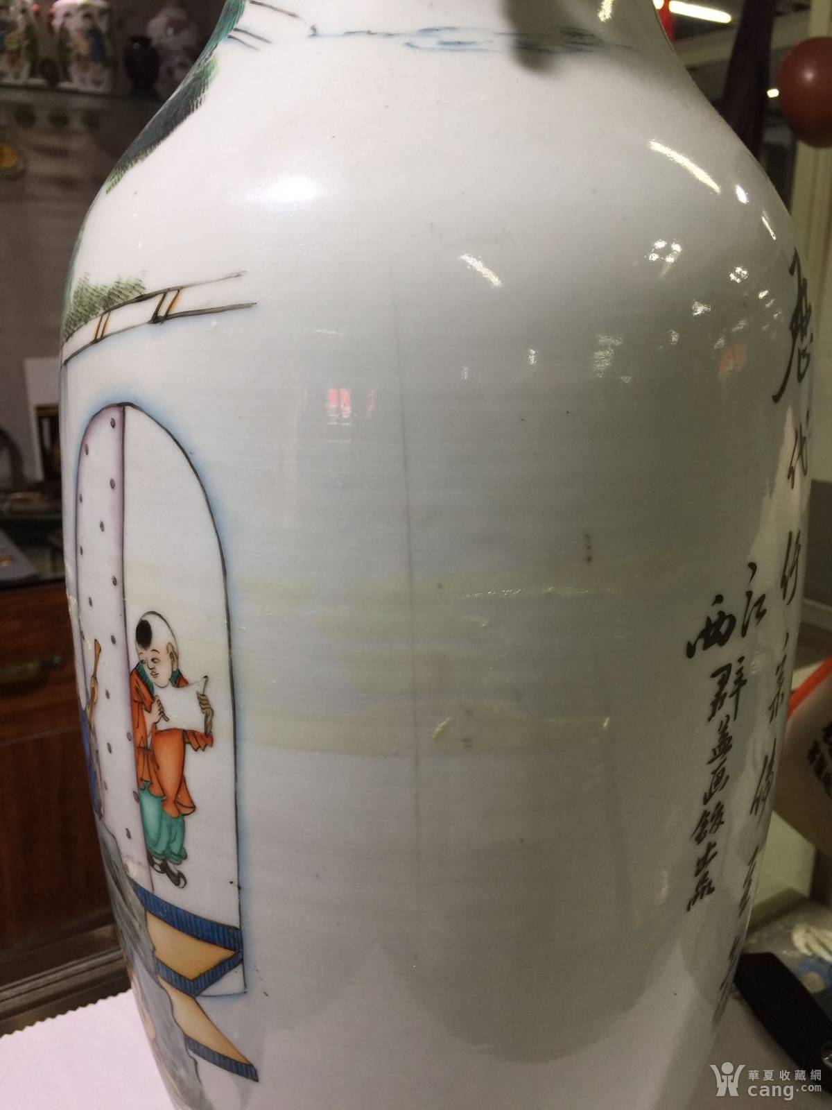 民国江西群益画馆孟母择邻大瓶300件